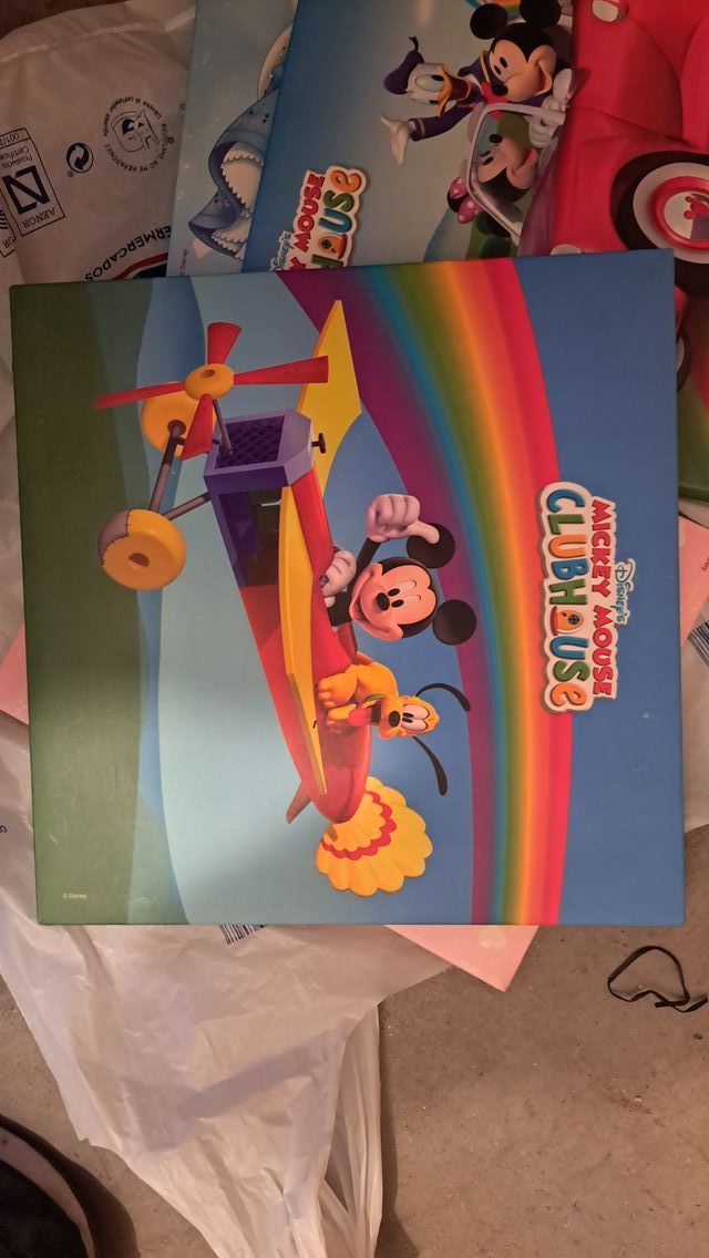 4 Cuadros Disney Princesas 20x15