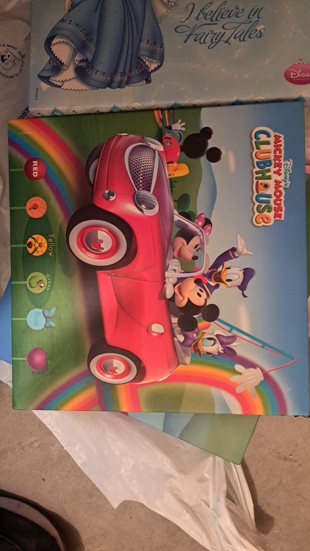 4 Cuadros Disney Princesas 20x15