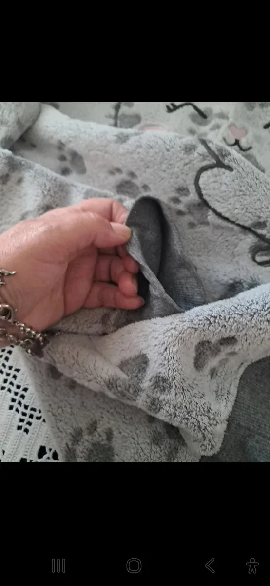 Pigiama bambina peluche cane impronte