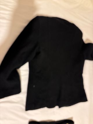 Traje de chaqueta y falda negro