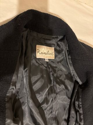 Traje de chaqueta y falda negro