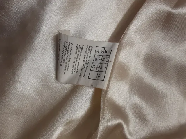 Abrigo paño mujer blanco