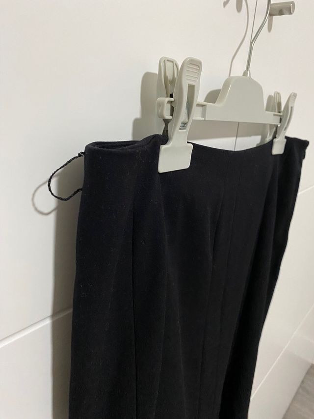 Falda midi negra mujer Amichi talla 38