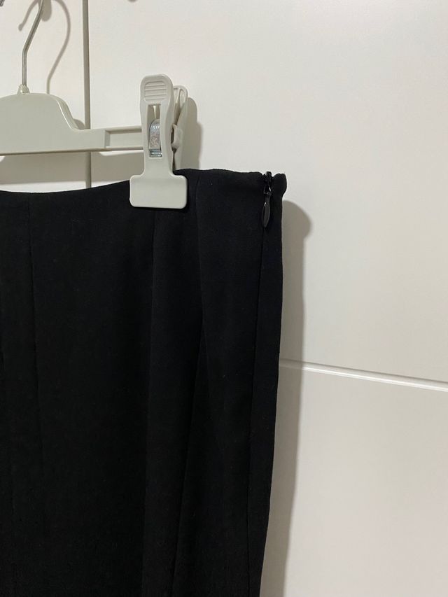 Falda midi negra mujer Amichi talla 38