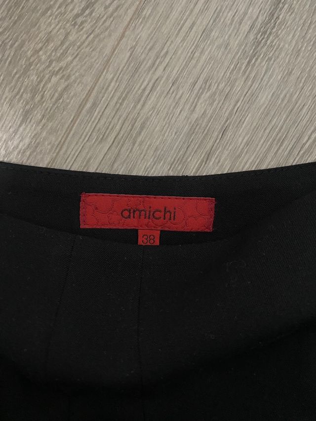 Falda midi negra mujer Amichi talla 38