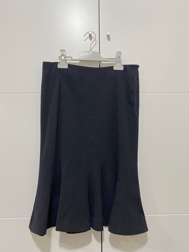 Falda midi negra mujer Amichi talla 38