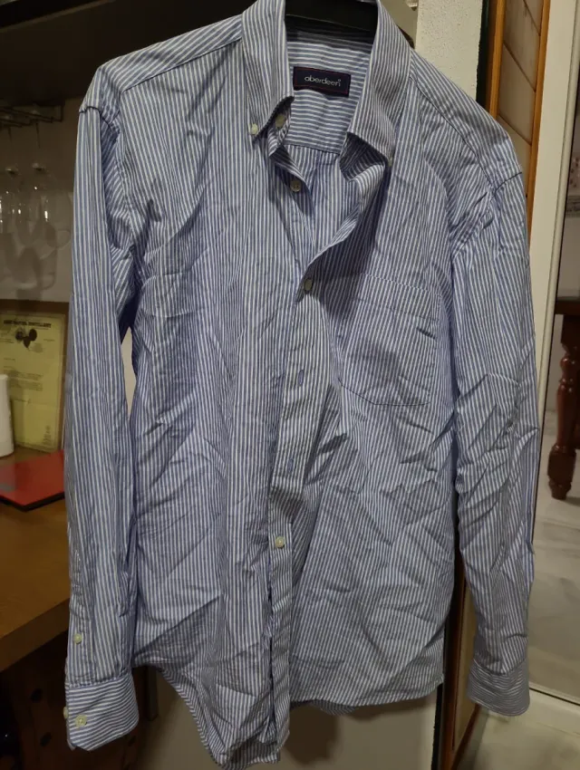 Camicia a righe Aberdeen blu