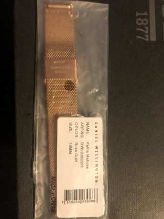 Correa Reloj Daniel Wellington Rosa-Oro