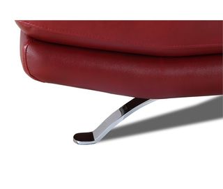 Sofá de piel rojo 3 plazas Modelo Hawai.