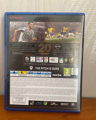 Lote 3 Videojuegos PS4: FIFA 17, PES 15 y 16