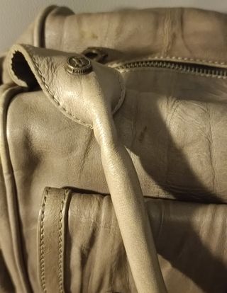 Bolso Galliano Piel Gris Multicolor