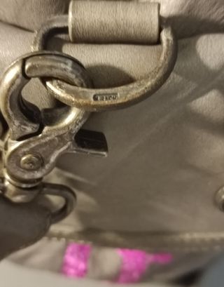 Bolso Galliano Piel Gris Multicolor