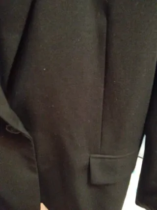 Chaqueta de traje negra mujer