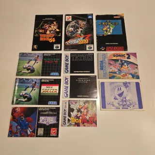 Manuales de Instrucciones - Videojuegos Retro