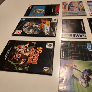 Manuales de Instrucciones - Videojuegos Retro