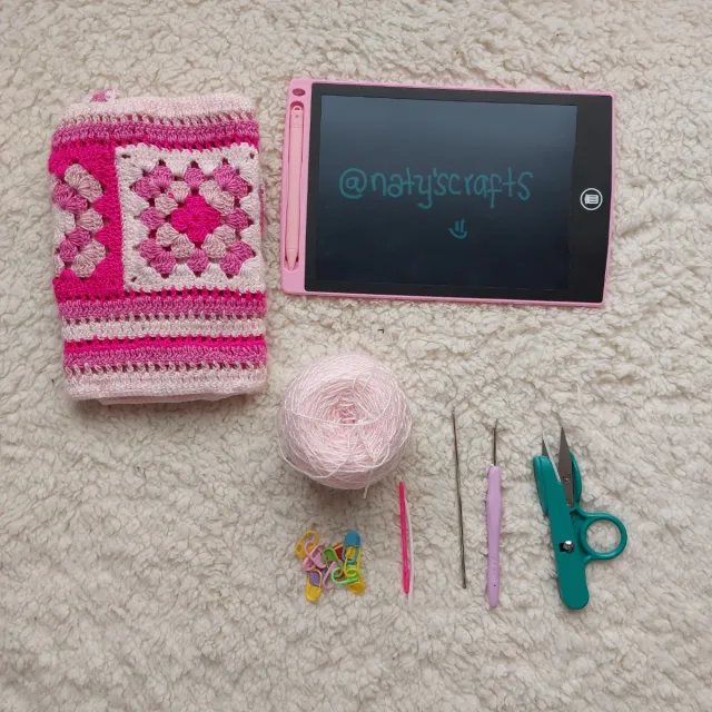 Top Crochet Rosa Talla Única