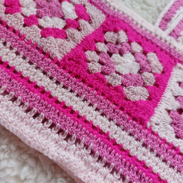 Top Crochet Rosa Talla Única