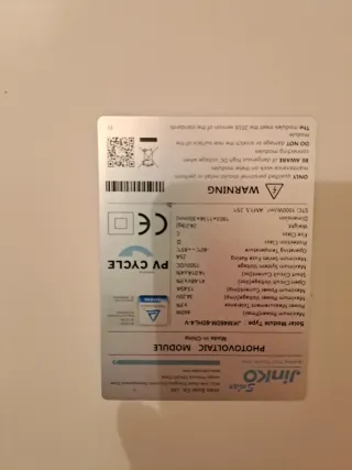 Dos Placas Solares Fotovoltaicas