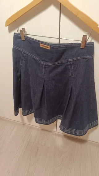 Falda vaquera Morgan azul algodón