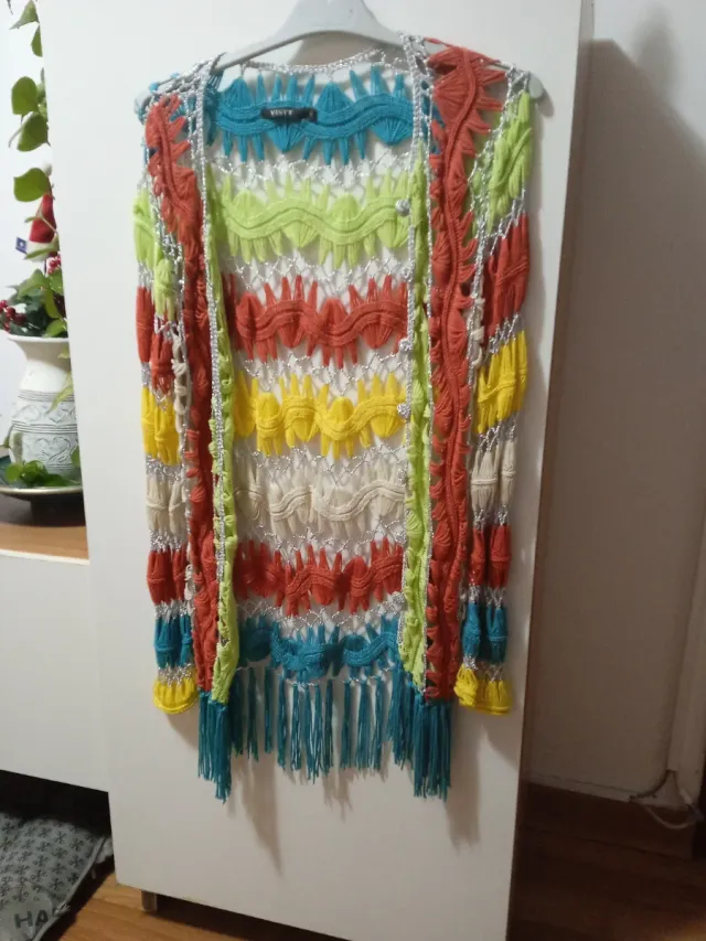 Rebeca de hilo multicolor talla única