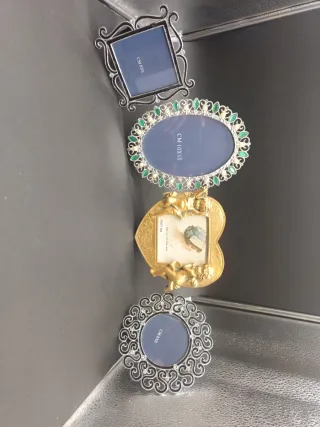 Lotto 4 portafoto decorativi