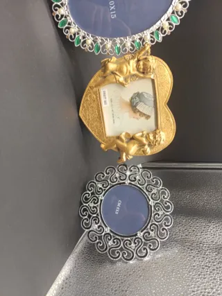 Lotto 4 portafoto decorativi