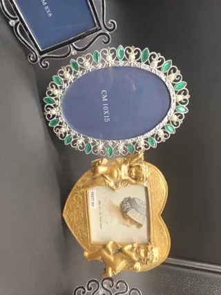 Lotto 4 portafoto decorativi