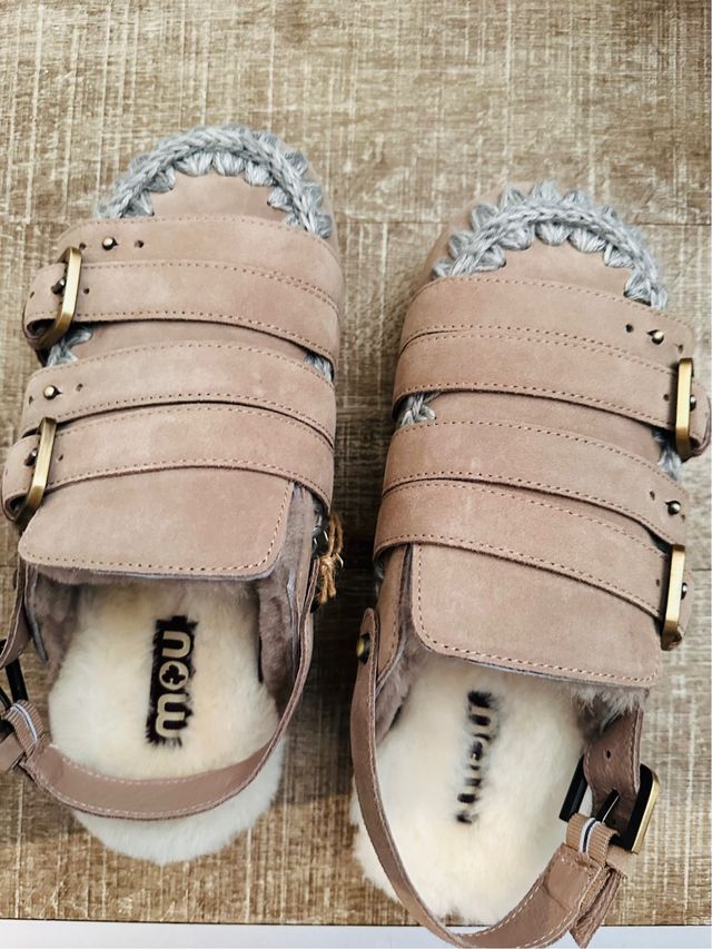 Sandalias Mou Beige/Gris Agotadas Online