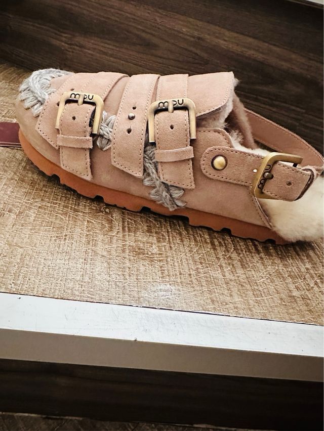 Sandalias Mou Beige/Gris Agotadas Online