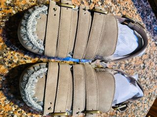 Sandalias Mou Beige/Gris Agotadas Online