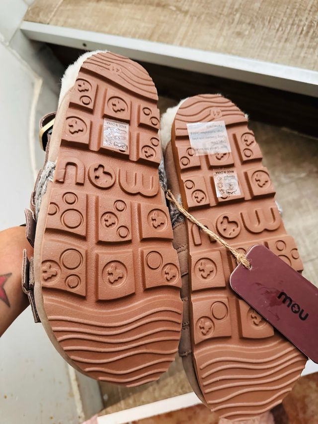 Sandalias Mou Beige/Gris Agotadas Online