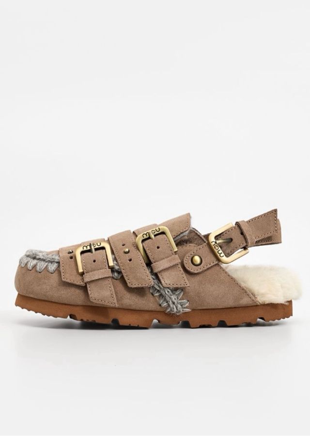 Sandalias Mou Beige/Gris Agotadas Online