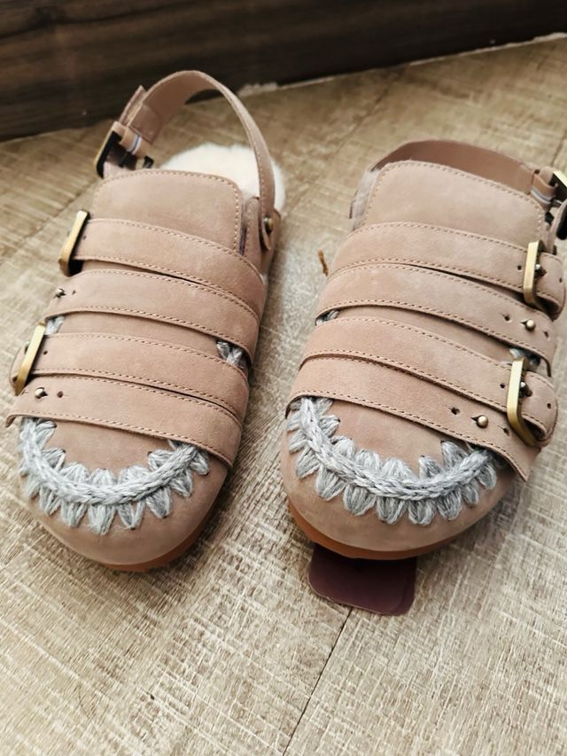 Sandalias Mou Beige/Gris Agotadas Online