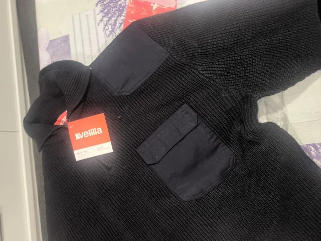 Jersey de trabajo Velilla Negro Talla XL