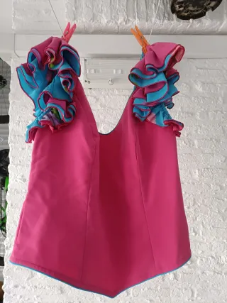 Traje Flamenca Rosa Talla 42