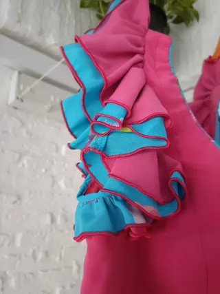 Traje Flamenca Rosa Talla 42