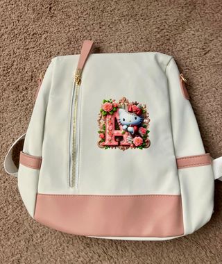 Zainetto Hello Kitty bianco e rosa