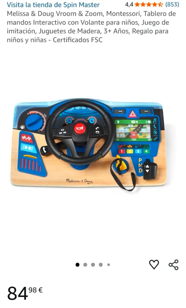 Volante Interactivo Melissa & Doug Vroom