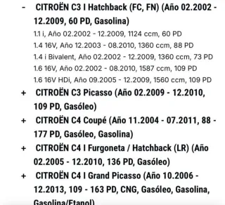 Copelas Amortiguación Delanteras