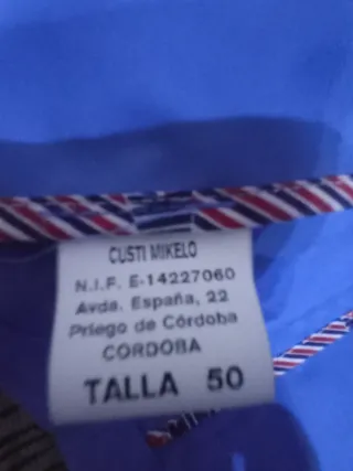 Americana Mikelo Custom Azul y Rojo