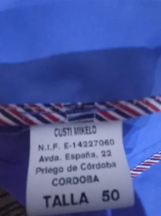 Americana Mikelo Custom Azul y Rojo