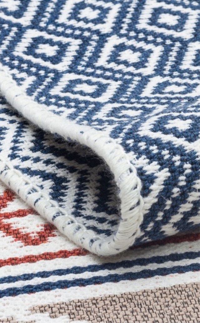 Tappeto in cotone etnico 120x180 cm