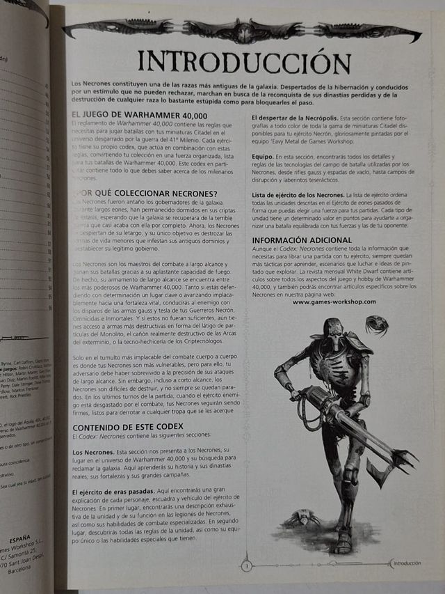 Warhammer 40K Codex Necron