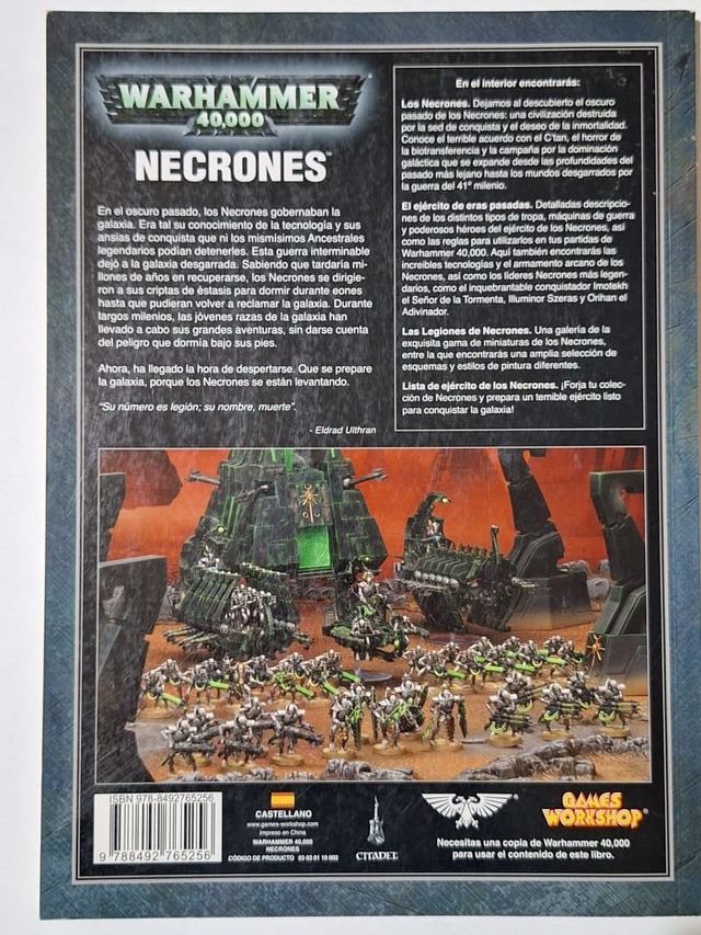 Warhammer 40K Codex Necron