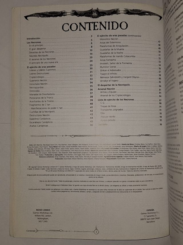 Warhammer 40K Codex Necron