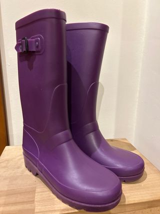 Botas de agua moradas para niña