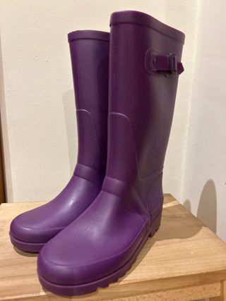 Botas de agua moradas para niña