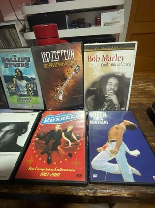 DVDs de Música: Rolling Stones, Queen, Bob Marley