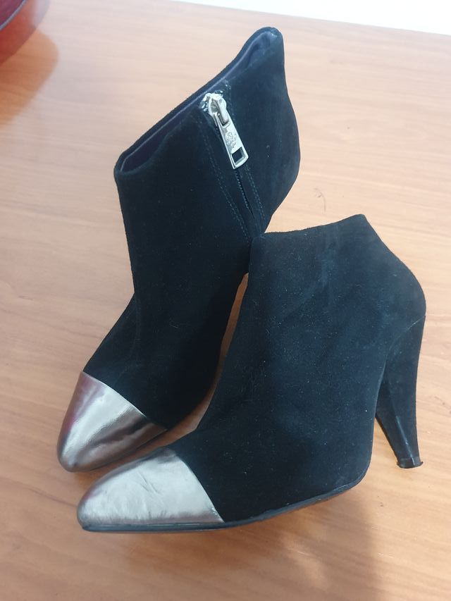 Botín Bimba y Lola Negro y Plateado