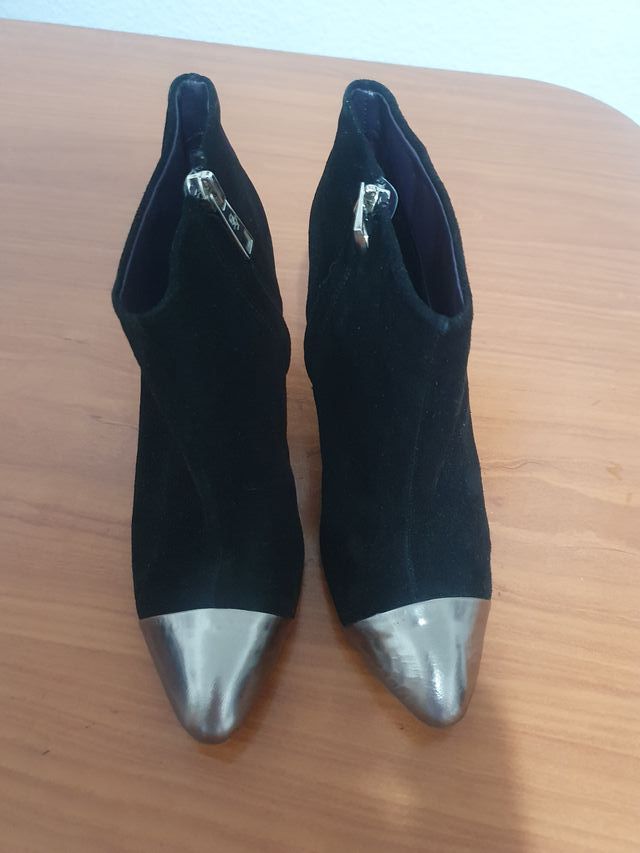 Botín Bimba y Lola Negro y Plateado